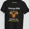 Buy gym t-shirt online, hindi graphic tee, Best Hindi t-shirt for bodybuilders, Biceps Bhi Bhagwan Ka Ashirwad Hai T-Shirt, Bold Hindi typography gym tee, Bold Hindi Typography T-Shirt, Buy gym t-shirt online with Hindi quote, Cotton Gym Tee, Cotton gym wear t-shirt with Hindi text, Desi Gym Tee, Desi motivational t-shirt for workout, Desi Workout T-Shirt, Fitness Lover Graphic Tee, Fitness T-Shirt, Funny Fitness T-Shirt, Funny Hindi gym t-shirt for men, Graphic tee, Gym Quote T-Shirt, Gym T-Shirt, Hindi graphic tee for fitness lovers, Hindi Graphic Tee for Gym, Hindi Gym T-Shirt, Hindi T-shirt, Motivational Hindi Tee, Muscle Gain T-Shirt for Men, Printed Gym Shirt, Stylish Hindi gym t-shirt for casual wear, Unique gym quote t-shirt for men online, Unisex fitness graphic tee with Hindi print, Unisex Gym T-Shirt, Workout Tee