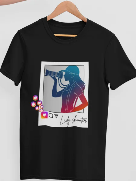 #aahik.shop, #BuyHindiGraphicTee, #BuyHindiGraphicTshirt, aahik.shop Clothing, aahik.shop printed tees, camera lover t-shirt, Instagram inspired tee, lady shooter t-shirt, oversized t-shirt women, photography print tee, shutterbug fashion, stylish graphic t-shirt, travel streetwear for women, women photographer tee