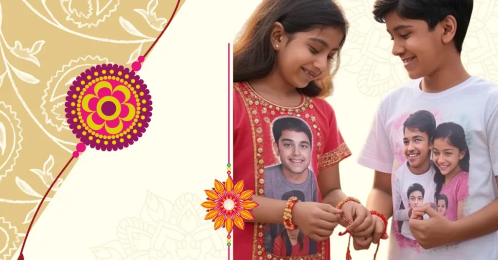Raksha Bandhan T-shirt, Rakhi T-shirt, Custom Raksha Bandhan T-shirt, Brother Sister T-shirt, Raksha Bandhan gift tee, Festival wear T-shirt, Matching tees for siblings, Personalized Raksha Bandhan gifts, Rakhi celebration outfit, Raksha Bandhan fashion trends, Bengali Rakhi T-shirt design, Rakhi T-shirt Hindi quote, Raksha Bandhan T-shirt Delhi, Raksha Bandhan T-shirt Kolkata, Customize Raksha Bandhan T-shirt, Rakhi print T-shirt near me, #aahik.shop,